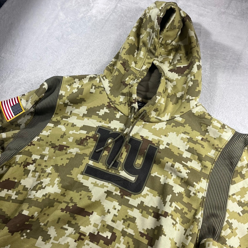 Nike New York Giants Salute to Service Hoodie Mens 3XL Digital Camo NFL Dri-FIT